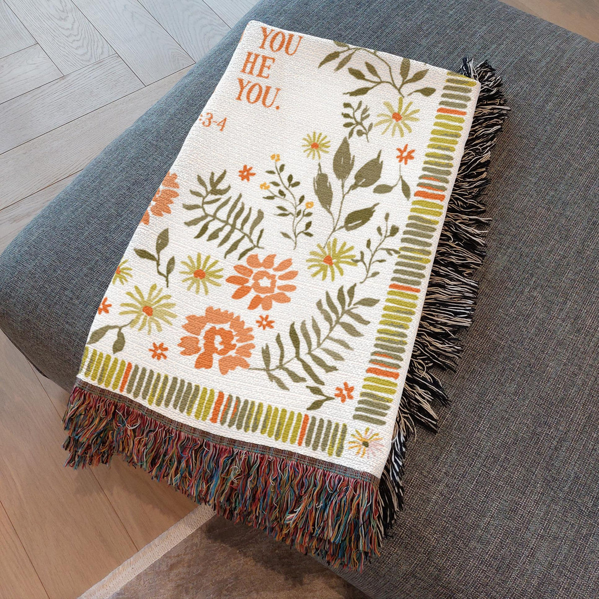 folded scripture blanket